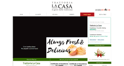 Desktop Screenshot of lacasarestaurant.co.uk